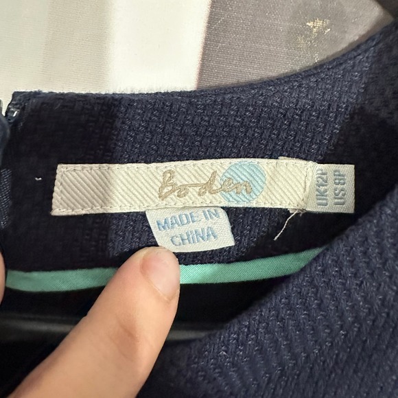 EUC Boden Navy Blue Dress 8P - Picture 5 of 5